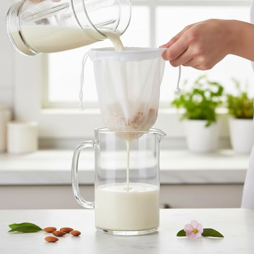 Nut Milk Bag Food Straining Bag (4 Count)