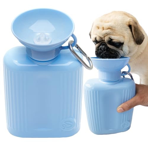 Springland 44oz Classic Portable Dog Water Bottle with Built (44 Fl Oz)