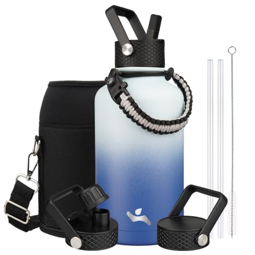 64 oz Insulated Stainless Steel Water Bottle Jug with Handle