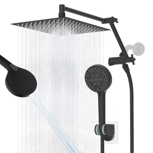 12" Metal Rain Shower Head with Handheld
