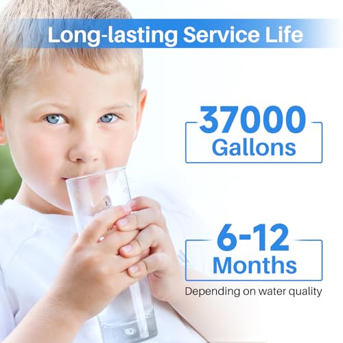 1 Micron 20" x 2.5" Whole House CTO Carbon Sediment Water Filter Cartridge (2 Count)