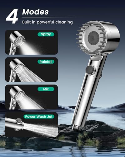 Filtered Shower Head with Handheld 3PCS Filters ShowerHead