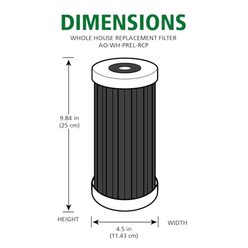 4.5"x10" 5 Micron Carbon Sediment Water Filter