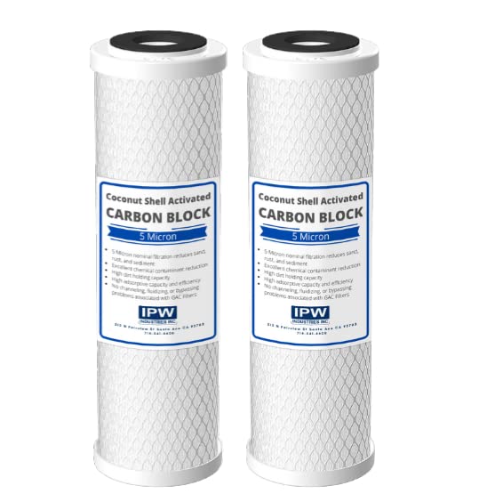2-Pack WaterPur (CCI-10-CLW) Activated Carbon/Carbon Block Filter for Reverse Osmosis Water Filter Replacement & Water Purifier (2 Count)