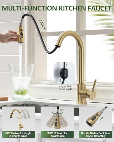 Kitchen Faucet with Pull Down Sprayer