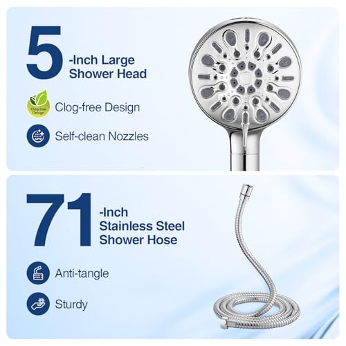 Filtered Shower Head with 8 Spray Modes