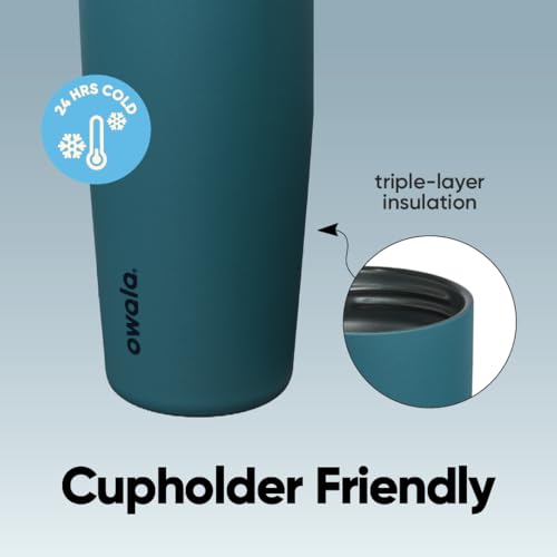 FreeSip Sway Stainless Steel Water Bottle 40 oz Denim