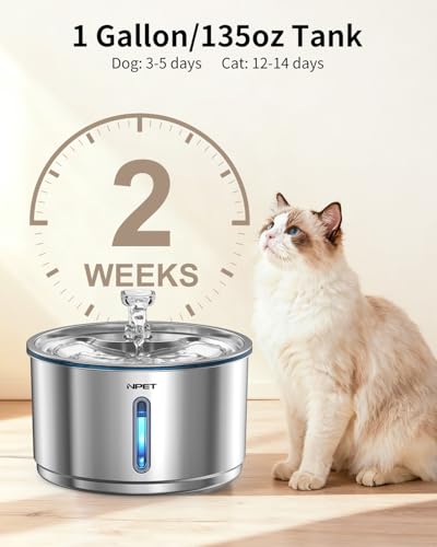 Cat Water Fountain Stainless Steel 1Gal
