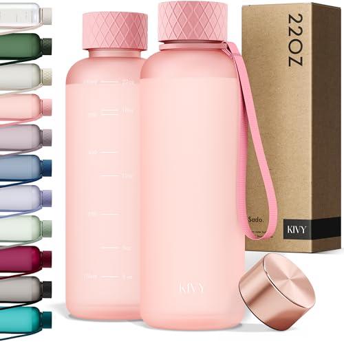 Slim Water Bottle 22oz [Lightweight & Shatterproof]