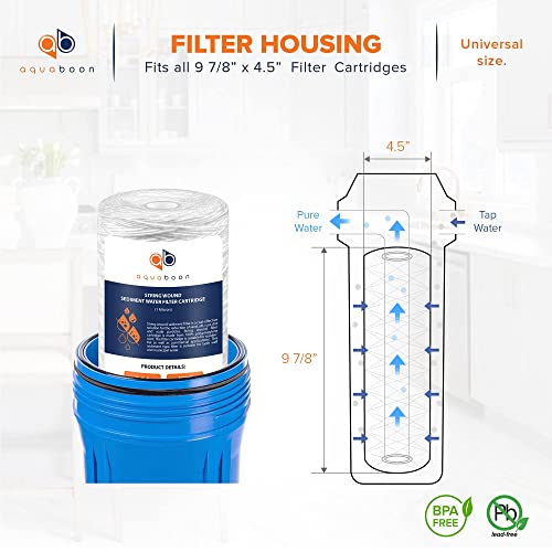 1 Micron String Wound Water Filter 10x4.5 Replacement (20 Count)