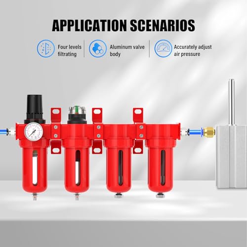 MEANLIN 3 8" NPT Industrial Grade 4 Stage Aluminum Air Drying System