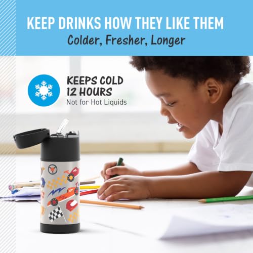 FUNTAINER Water Bottle with Straw