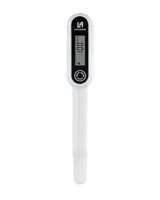 4 in 1 TDS Meter, 0-9999 PPM, Water Tester for Drinking Water, TDS Water Tester/EC/Temp(℃,℉), Pure Titanium Probe, High Precision Pen-Style Water Quality Meter, Ideal for Digital Water Quality Tester
