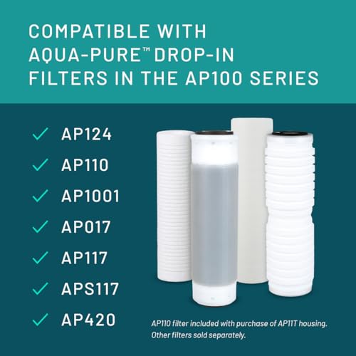 3M Aqua Pure AP101T Whole House Transparent Water Filter Housing