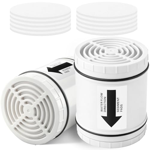 2PCS Multi Stage Shower Head Filter Replacement Compatible with AquaBliss Filtered Showerhead SF400 & SF500