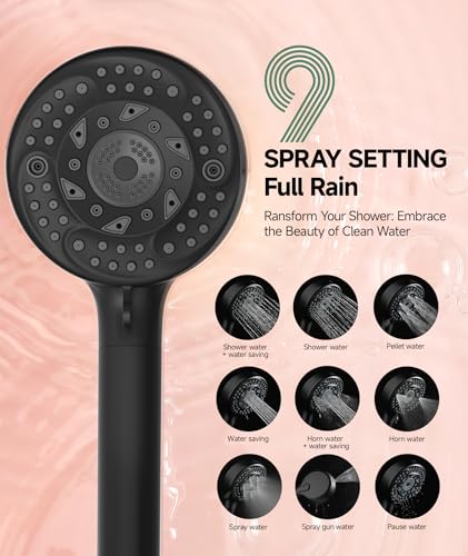 Filtered Shower Head with Handheld (4 Count)