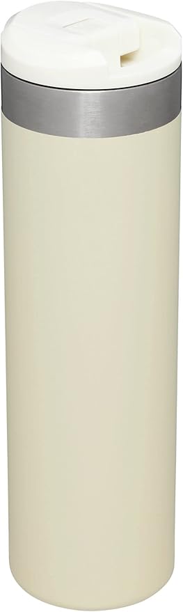 Stanley AeroLight Transit Bottle 20 oz | Locking Drink Through Lid | Leak Resistant Water Bottle or Coffee Travel Mug | Lightweight Insulated Stainless Steel | BPA-Free | Cream Glimmer