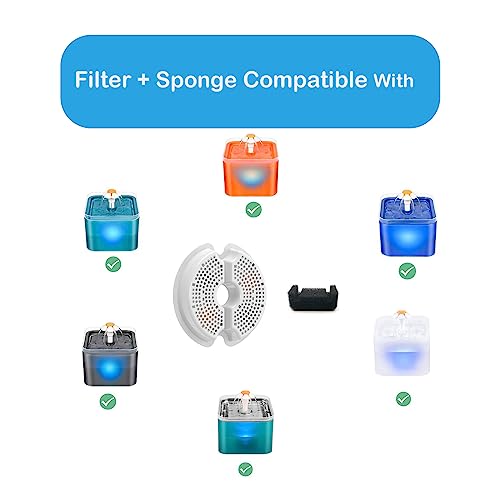 8 Pack Filter with Sponge for 67oz