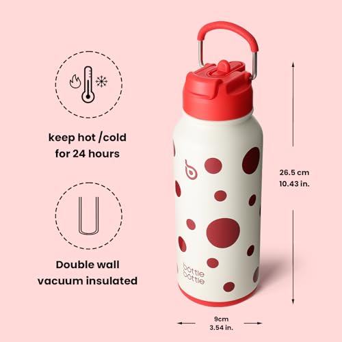 32oz Insulated Water Bottle with Pill Box