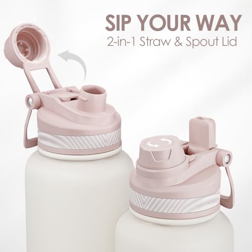 Stainless Steel Water Bottle with Strap 32oz