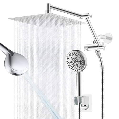 12" Metal Rain Shower Head with Handheld