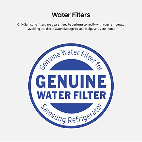 HAF-QIN-2P/EXP Genuine Refrigerator Water Filter, Reduces 99% of Harmful Contaminants for Clean, Clear Drinking Water, 6-Month Life, Easy Install, Pack of 2 (2 Count)