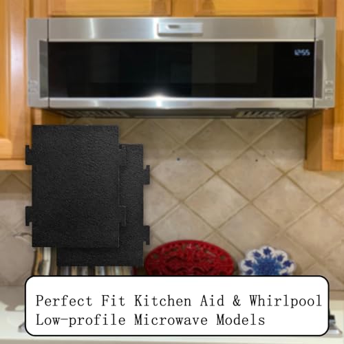 4 Pack Activated Charcoal Air Filters Compatible with Whirlpool Over