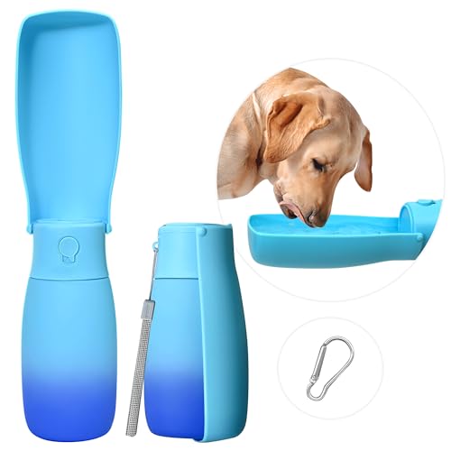 Portable Dog Water Bottle 10oz Blue