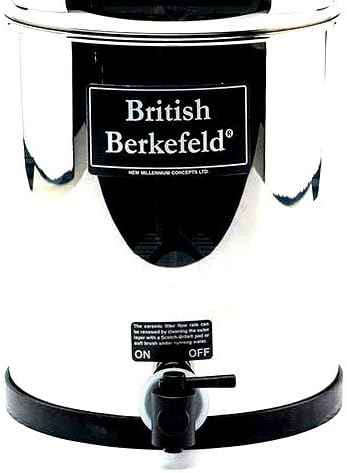 British Berkefeld® Gravity Water Filter with four 7" Super Sterasyl™ Ceramic Water Filter Elements