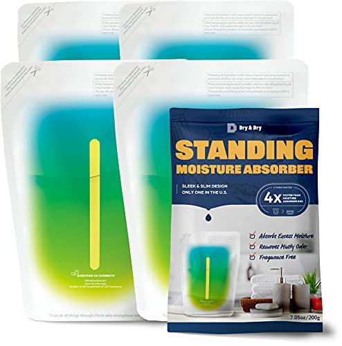 Standing Moisture Absorbers to Control Excess Moisture for Basements (4 Count)