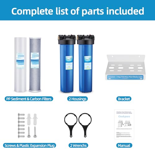 2 Stage Whole House Water Filter System