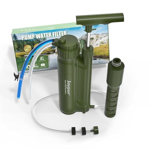 Portable 3 Stage Water Purifier Survival Pump with 0.01 Micron Ultrafiltration Membrane Water Purification System