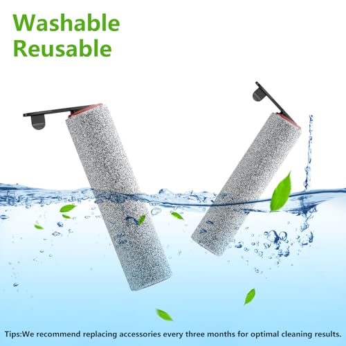 Replacement Vacuum Filters Roller Brushes Compatible with Dreame H12 Pro Wet Dry Vacuum Cleaner (6 Count)