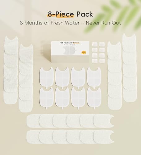 8 Pack Filters Replacement Filter for FS10 Plus