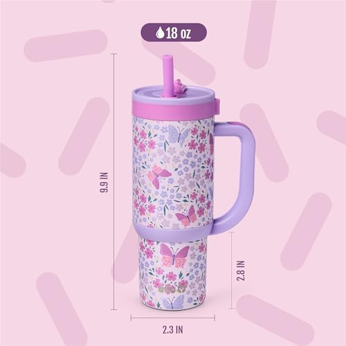 Oasis 18oz Insulated Stainless Steel Kids Tumbler with Straw