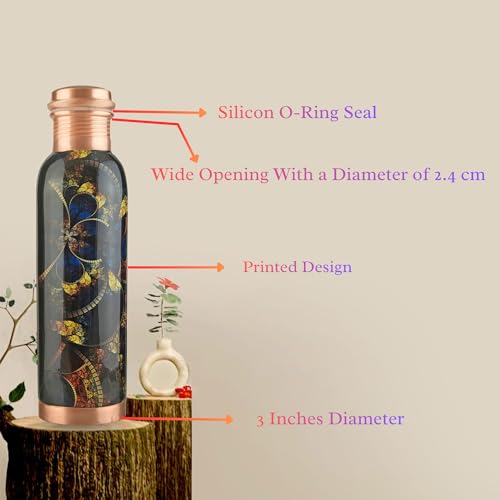Printed Copper Water Bottle