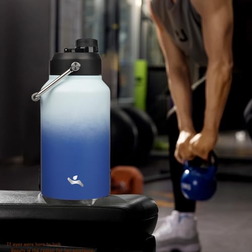 87 oz Insulated Stainless Steel Water Bottle Jug with Handle