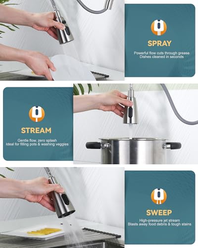 Kitchen Faucet with Soap Dispenser