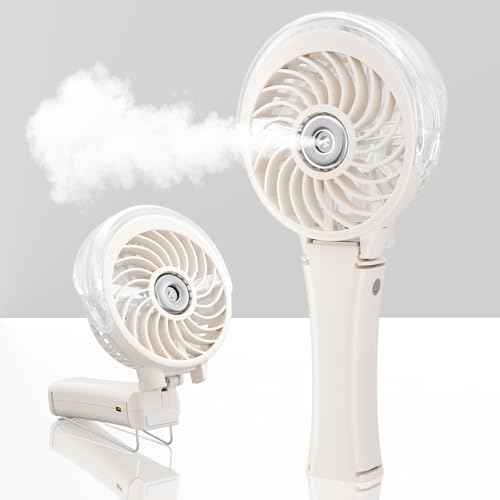 Upgraded Portable Handheld Misting Fan