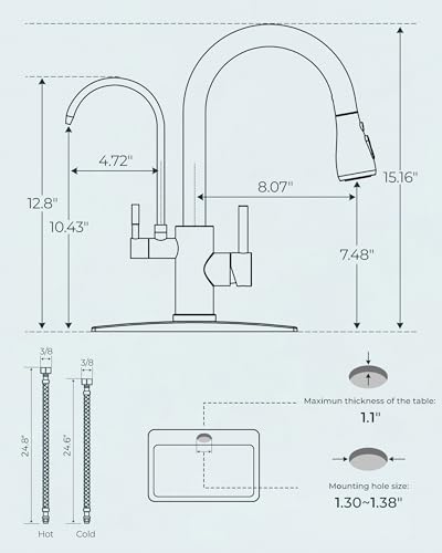 Kitchen Faucet with Purified Water