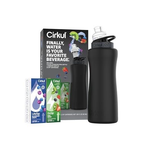 32oz Black Metal Bottle with Two No Sugar