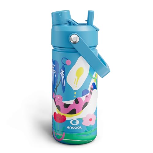 Kids Insualated Water Bottle with Straw