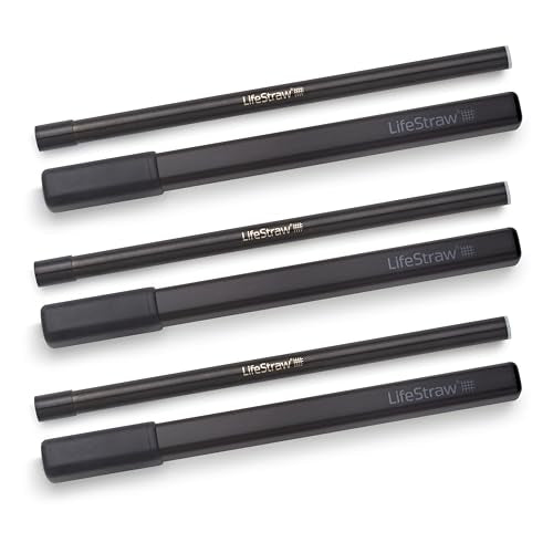 Sip Reusable Stainless Steel Water Filter Drinking Straw with 3 Carry Cases (3 Count)