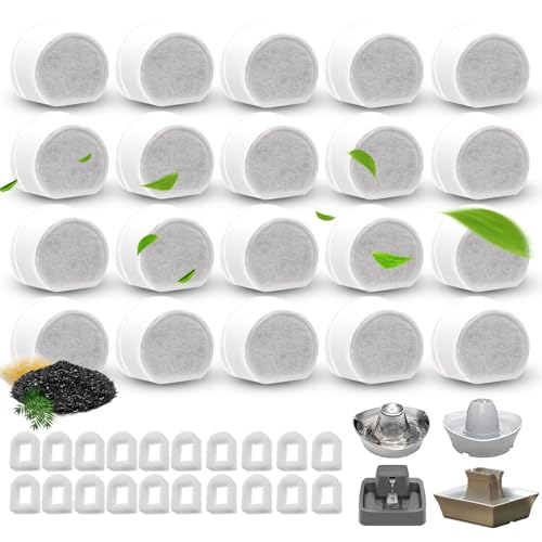 40 Pack Pet Fountain Replacement Filters