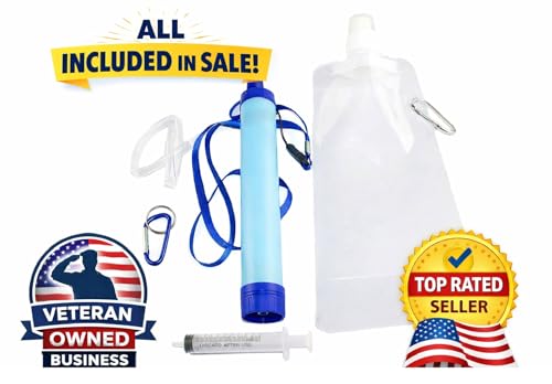 Portable Water Filter Straw Kit (2 Count)