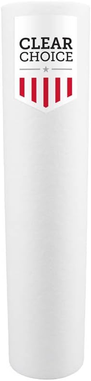 Clear Choice Sediment Water Filter 5 Micron 20 x 4.50" Water Filter Cartridge Replacement 20 inch RO System DEV910837 EV910837, 155358-43 P5-20BB, 1-Pk