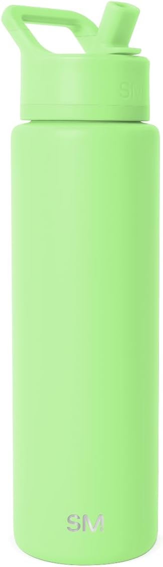 Simple Modern Summit Water Bottle with Straw Lid | Vacuum Insulated Stainless Steel | Leak Proof BPA-Free Cup for Travel, School, Sports | 30oz, Baja