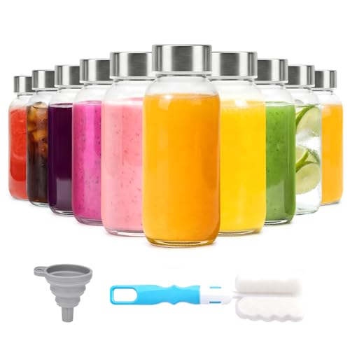 8 oz Glass Bottles with Lids