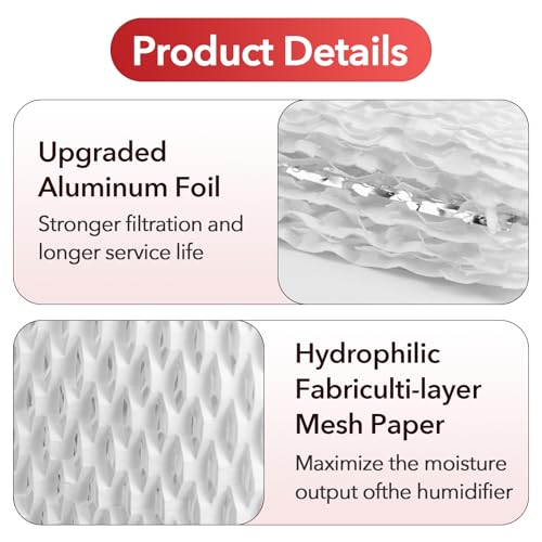 12 Pcs WF813 Cool Mist Humidifiers Filters Compatible with Equate