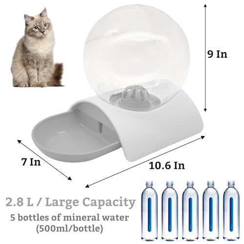Automatic Water Dispenser for Dogs and Cats Pet Water Dispenser 2.8 Liter Pet Gravity Water Station Spill